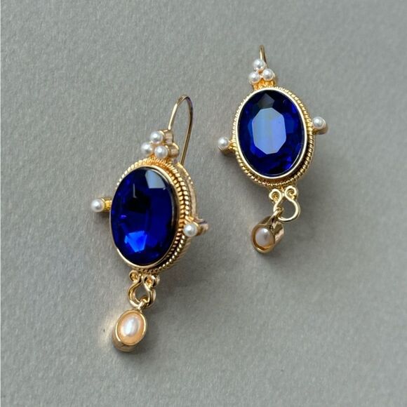 Vintage style drop earrings A1092 - Picture 2 of 4